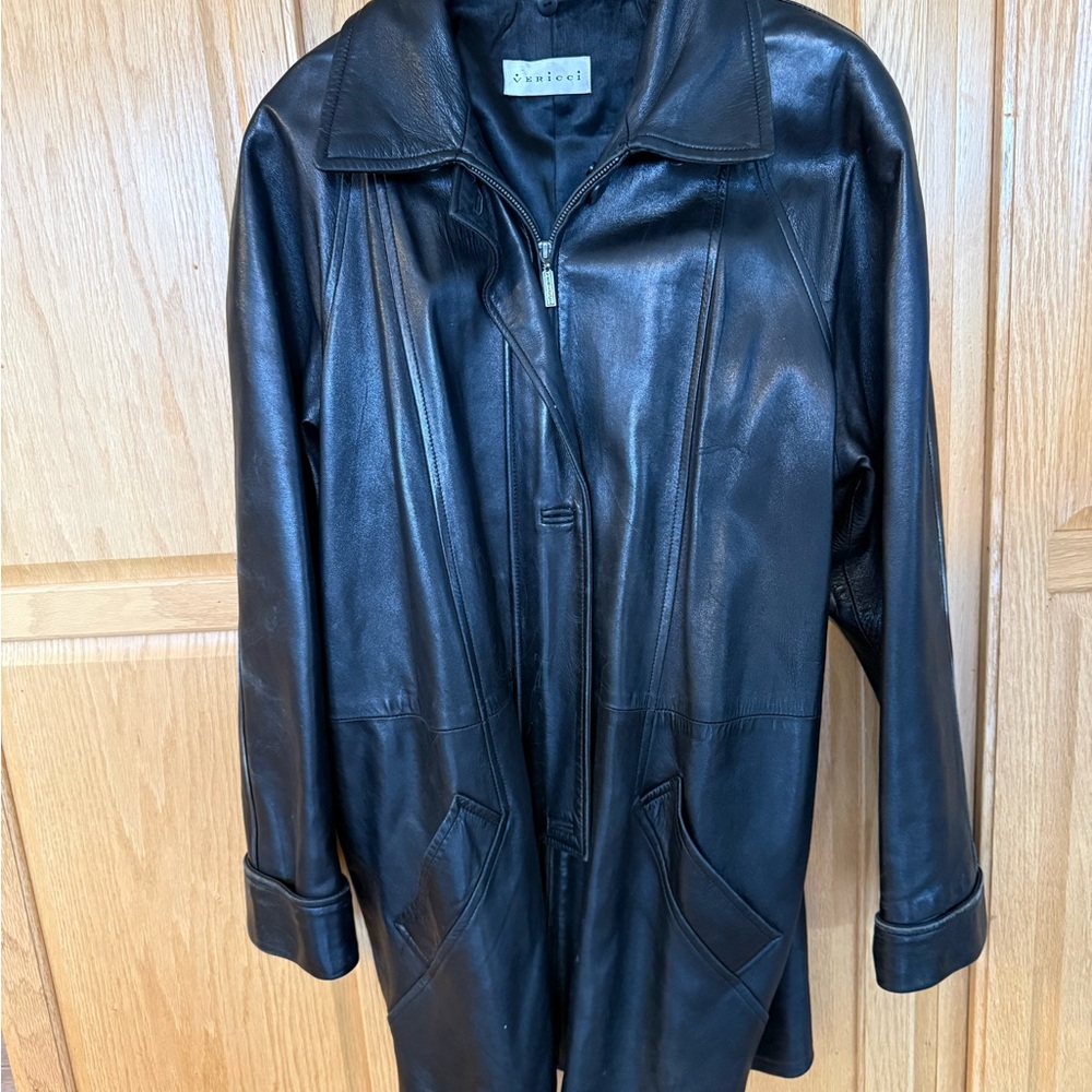 Vericci Midnight Black Leather Jacket